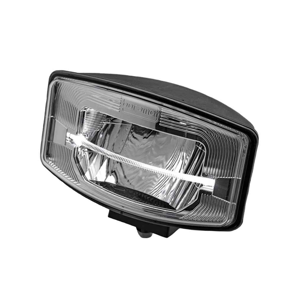 Full LED Driving Lamp – Smoked Chrome – Side View 1 – Part No 1001-1670psd