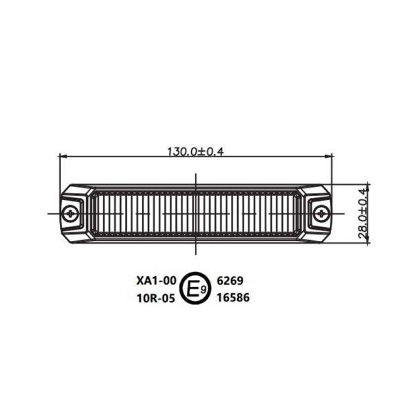 Heavy-Duty-Amber-Warning-Lamp-Product-Spec-Part-No-1001-1715