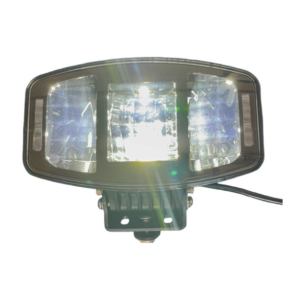 LED Oval Driving Lamp with Amber or Clear Position Light - Front lit - Part No 1001-1650