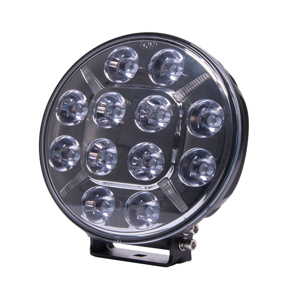 Round LED Spot Lamp with Amber or Clear Position Lamp – Front View – Part No 1001-1620