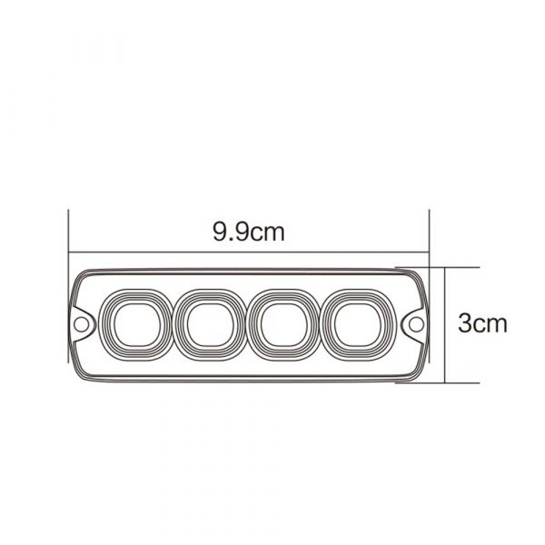 Slimline-Amber-Warning-Lamp-Product-Spec1-Part-No-1001-1710